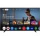 Vestel 65QG9950 Ultra HD 4K QLED televizyon, Google TV arayüzünde Oppenheimer içerik ekranını gösteriyor.