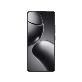 Xiaomi 14T Pro siyah akıllı telefonun ön yüzü, ince çerçeveli ekran tasarımıyla vitrin görünümü