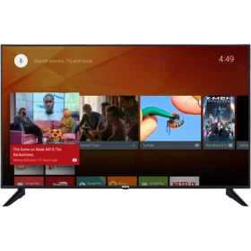 Vestel 55UA8990 Ultra HD 4K LED televizyon, siyah çerçeveli ekranı ve ayaklı tasarımıyla önden görünüm