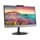Lenovo AIO 10R5000BTX masaüstü bilgisayar, manzara ekranı ve siyah standıyla önden görünüm