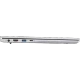 Gümüş Acer Aspire Lite AL15-71P-51ARA20 iş ve ofis laptopu, yandan bağlantı portlarıyla ince tasarım