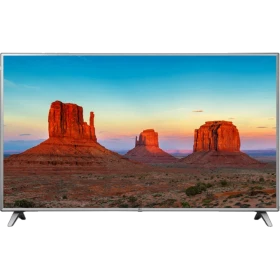 LG 75UK6500PLA Ultra HD 4K LED televizyon; geniş ekranda çöl manzaralı canlı görüntü.