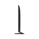 LG 65QNED93A6A Ultra HD 4K TV, QNED televizyon; ince tasarımlı siyah gövde ekranı yandan görünümde