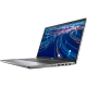Dell Latitude 5520 N014L552015EMEA_U gri iş ve ofis laptopu; bağlantı portları ön tarafta görünüyor