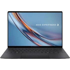 Asus ExpertBook Ultra B9406CAA-UX7641TB1D koyu gri ultrabook laptop ekranında renkli arayüz görüntüsü.