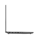 Lenovo LOQ 15IAX9E 83LK008HTR gri oyuncu laptop, yandan açık görünümü ve bağlantı noktalarıyla