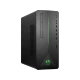 HP 790-0048nt 8PQ56EA siyah masaüstü bilgisayarın ön paneli ve bağlantı noktaları