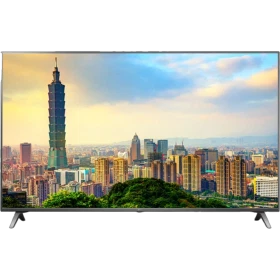LG 65SK8000 Ultra HD 4K LED televizyonun vitrin görseli; şehir manzarası ekranında canlı görüntü sunar.