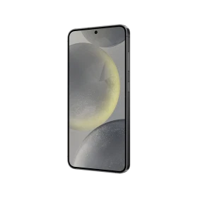 Samsung Galaxy S24 Plus siyah akıllı telefon, ince çerçeveli ekran ve ön kamera detaylı ön görünüm