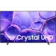 Samsung 65U8000F 65 inç Ultra HD 4K LED televizyon; mor “Crystal UHD” temalı ekran ve ince çerçeve.