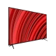 Vestel 65U9510 Ultra HD 4K LED televizyon, kırmızı dalga desenli ekranıyla önden görünüm