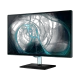 Samsung T22D390 Full HD FHD LED TV ekranında mavi ışık dalgaları görünen siyah tasarım