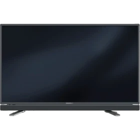 Grundig Toronto 55 CLE 6645 AL Full HD LED televizyon, siyah çerçeveli ekran ve ayaklarıyla önden görünüm