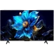 TCL 50T6C Ultra HD 4K LED televizyon, siyah çerçeveli ve mavi çiçekli canlı ekran görüntüsü