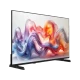 Vestel 43UG9750 Ultra HD 4K TV, renkli dalga görüntüsü gösteren siyah çerçeveli LED televizyon