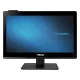 Asus A4320-TR341D masaüstü bilgisayar, siyah kasalı monoblok tasarım ve AsusPro ekranıyla önden görünüm