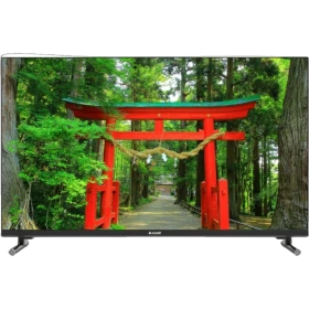Arçelik A32 D 561 B HD Ready LED televizyon, siyah çerçeveli ekranında orman içindeki kırmızı torii kapısını gösteriyor