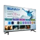 Sunny SN43FMLN-W02S televizyon, webOS akıllı arayüzü ve ince siyah çerçevesiyle önden görünüyor