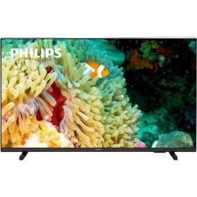 Philips 43PUS7607 Ultra HD 4K LED televizyon; canlı deniz temalı ekran görüntüsü ile önden görünüm