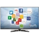 Vestel 32PF7175 Full HD LED televizyon, Smart TV uygulamaları gösteren siyah ekranlı model