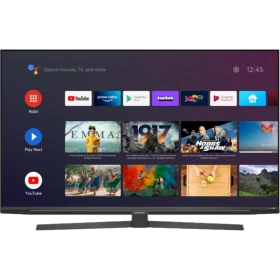Grundig New York 65 GFU 9765 A Ultra HD 4K LED televizyonun akıllı TV menüsü ve ayakları