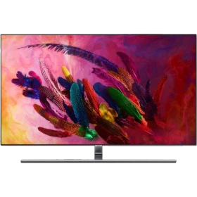 Samsung 65Q7FN 65 inç QLED Ultra HD 4K TV ekranında renkli desenler, genel renkli tasarım