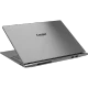 Casper Nirvana Z100.1355-BV00A-S-Q siyah ultrabook laptop, arkadan görünüm ve bağlantı noktaları önde