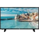 SEG 40SBF710 Full HD FHD LED televizyon, siyah çerçeveli ekranında sahil manzarasıyla önden görünüm