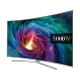 Samsung 78JS9500 Ultra HD 4K TV, genel renkli şık ekran tasarımı ve UHD görünüm vurgusu