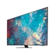 Samsung 55QN85A Ultra HD 4K QLED TV, siyah çerçeveli ve renkli dinamik ekrana sahip televizyon