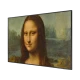 Samsung 85LS03B Ultra HD 4K QLED TV, genel renkte modern tasarım; Mona Lisa temalı ekran görüntüsü