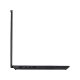Lenovo ThinkPad P16v G3 21RS000BTX siyah iş ve ofis laptopu, sol yandan ince profil görünümü