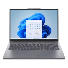 Lenovo IdeaPad Slim 3 83K2001FTR008 gri iş ve ofis laptopu, açık ekranlı önden görünüm