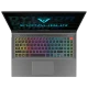 Casper Excalibur G911.1180-DF70R-C gri oyuncu laptop, renkli arkadan aydınlatmalı klavye ekranı görünüyor