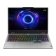 Lenovo LOQ 15IRX10 83JE00EQTR-24 gri oyuncu laptop, önden açık açıyla RGB aydınlatmalı klavye ile