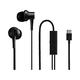 Xiaomi Mi Noise Cancelling Type-C kablolu siyah kulaklık, kumandalı tasarım ve USB Type-C bağlantı ucu