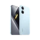 Mavi Poco X8 Pro Max akıllı telefon, ince çerçeveli ekranı ve çift arka kameralı şık tasarımıyla önden ve arkadan görünüm