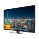 Grundig 55 VLX 9650 SP Ultra HD 4K LED televizyon, şehir manzarası gösteren ince ekranlı TV
