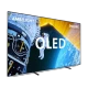 Philips 77OLED809 Ultra HD 4K OLED Televizyon; Ambilight aydınlatmalı canlı uzay sahnesi ekranda, genel renk.