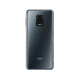 Xiaomi Redmi Note 9 Pro siyah akıllı telefonun arka yüzü, dörtlü kamera modülü ve Redmi logosuyle