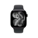 Apple Watch Series 11 Cellular 42 mm siyah alüminyum kasalı, spor kordonlu akıllı saat