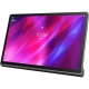 Lenovo Yoga Tab 11 YT-J706F gri tablet ekranında mor-kırmızı arka plan ve 10:08 saati görünüyor