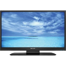 Arçelik A40-LB-4329 Full HD LED televizyon, siyah çerçeveli ve plaj manzarası gösteren ekran