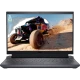 Dell G15 Gaming 5530 oyuncu laptop, siyah renkli; ekranda yarış sahnesi görünen ana vitrin görünümü