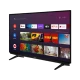 Arçelik A65 B 820 B Ultra HD 4K LED televizyon, uygulama ekranı açık, önden eğimli görünüm