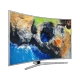 Samsung 65MU7500 Ultra HD 4K LED TV, genel renkli ekranda canlı dağ ve gökyüzü manzarası görüntüsü.