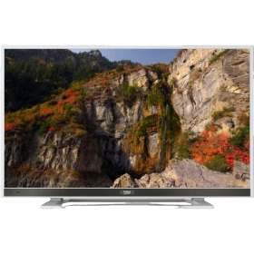 Beko B48 LW 6436 Full HD FHD TV, kayalık doğa manzarası gösteren ince çerçeveli televizyon