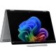 HP OmniBook X Flip AI 14-kb0000nt gri 2’si 1 arada laptop, katlanır ekranlı görünüm ve renkli arka plan.