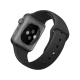 Apple Watch Sport 42 mm uzay grisi alüminyum kasa ve siyah spor kordonlu akıllı saat geschniegelt