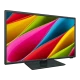 Axen 19 inç LED HD Ready HD TV, siyah çerçeveli ve renkli ekran görüntüsüyle önden görünüm